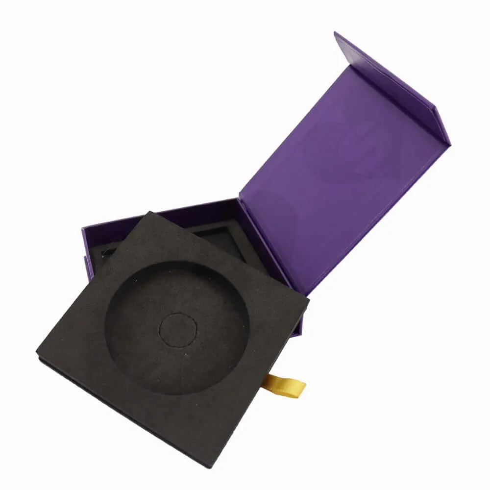 Rigid Cardboard Medal Box Display side view two