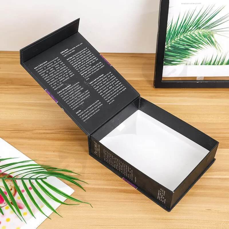 Rigid Color Printed Box For Manicure Set side view three