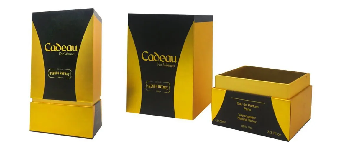 Rigid Neck top and bottom cardboard perfume packaging box