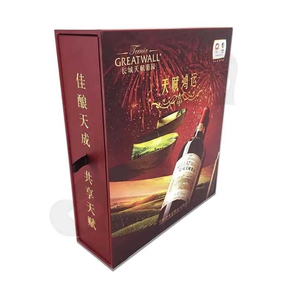 Rigid Wine Drawer Box side view nine