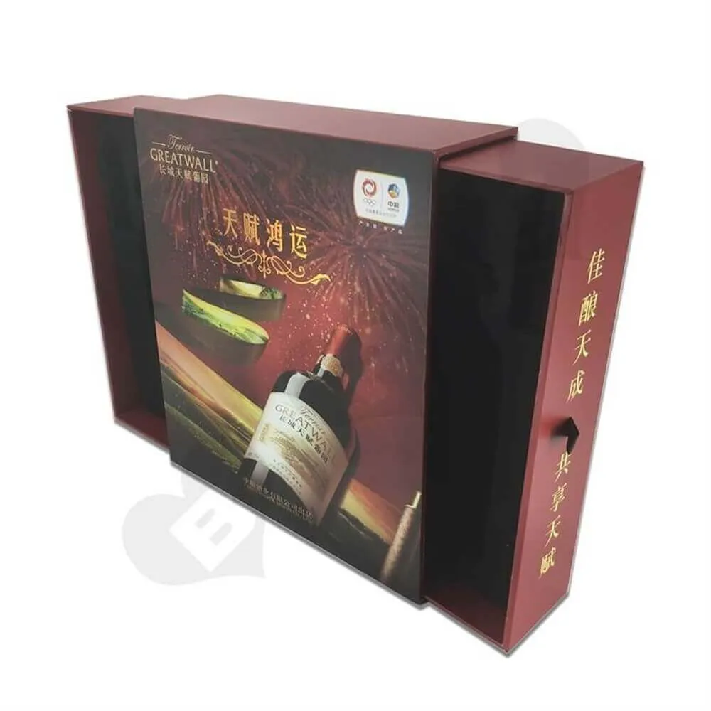 Rigid Wine Drawer Box side view seven