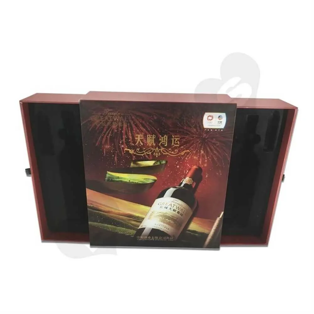 Rigid Wine Drawer Box side view six