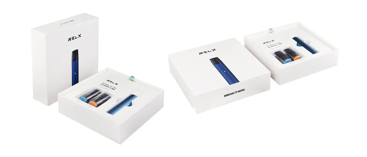 Rigid slide open box with PVC window and plastic blister insert