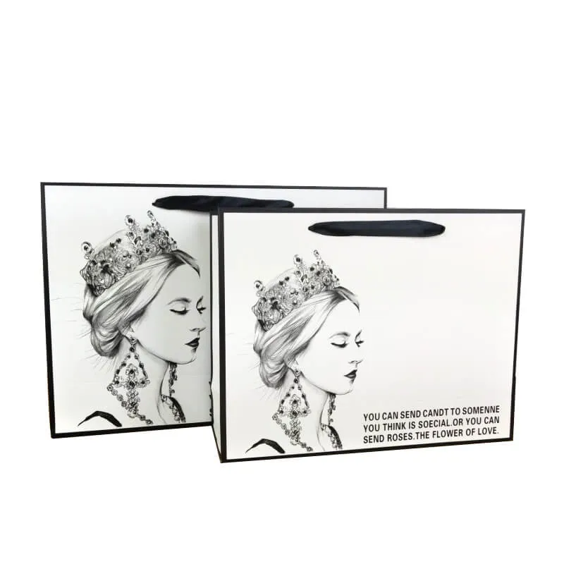 Shopping Bag Made Of Ivory Paperboard