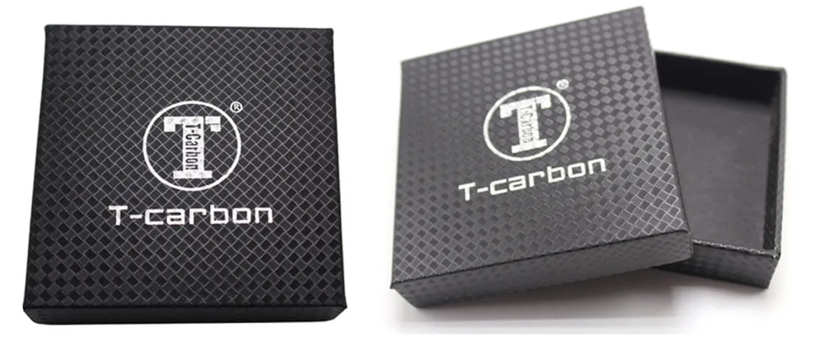 Silver stamping logo on top lid of the telescope box with luxurious feel