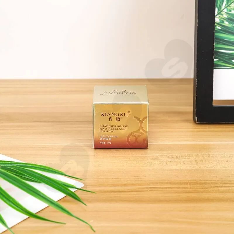 Small Cardboard Retail Box For Skin Repair Cream side view two