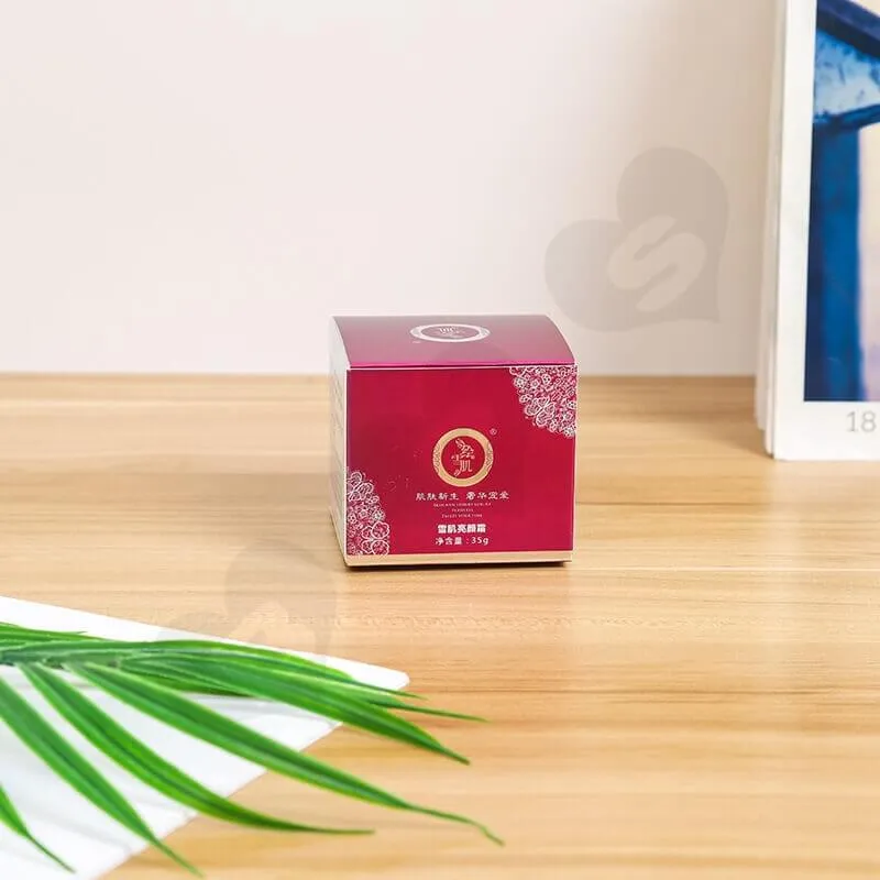 Small Retail Cardboard Packaging Box For Face Cream side view five