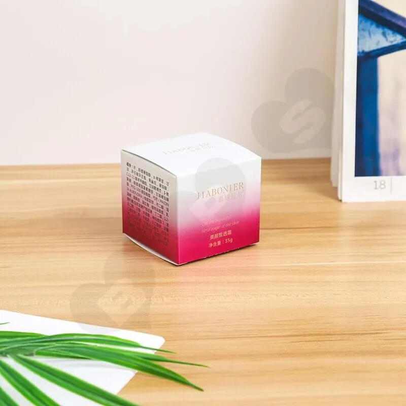 Small Retail Cardboard Packaging Box For Face Cream side view two