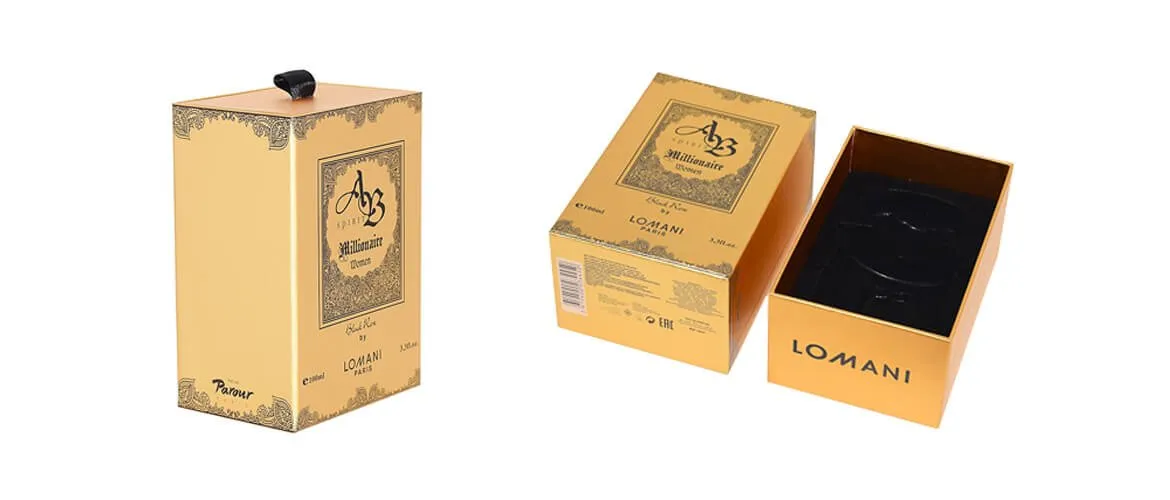 Specialty Gold Metaillic paper coated drawer box with dividers