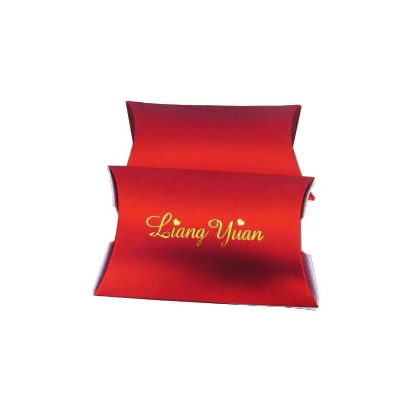 Specialty paper pillow style box