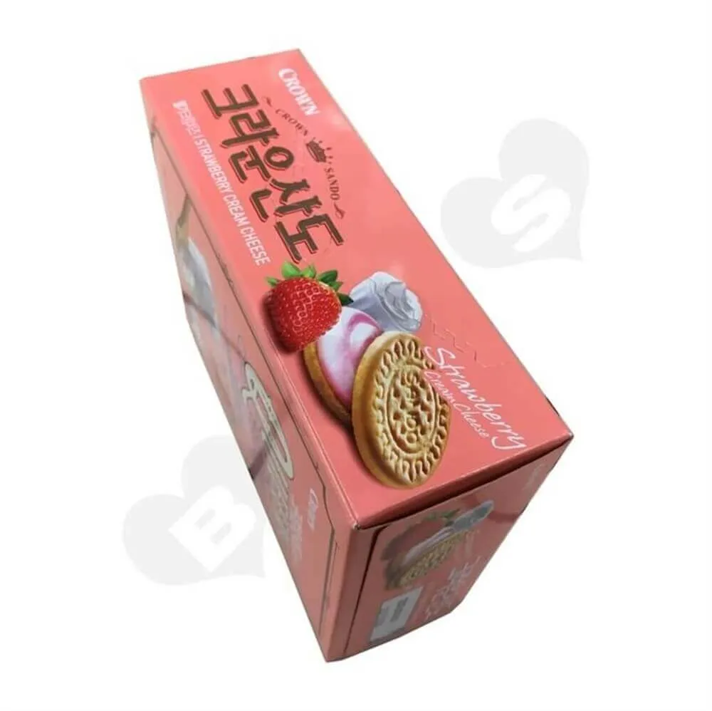 Strawberry Biscuit Packaging Box Sideview Four