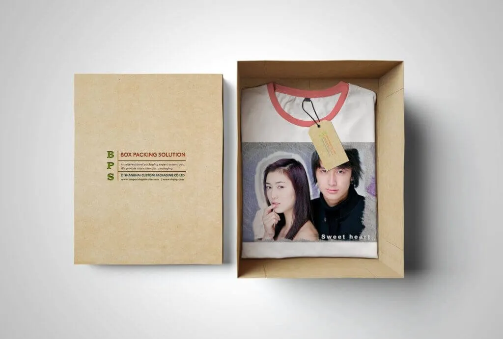 T Shirt Packaging Box Mock Up Service