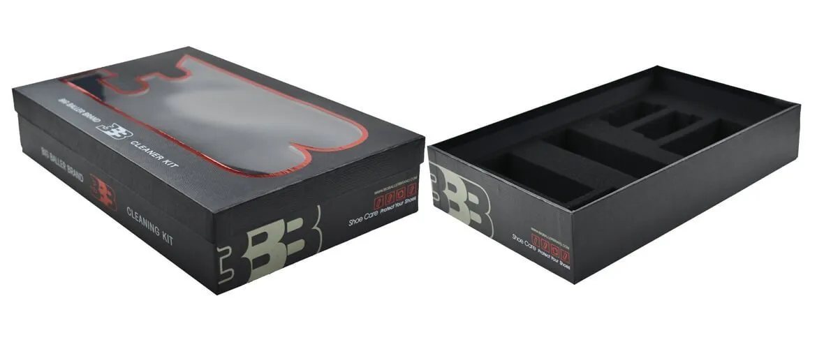 Top and bottom style gift box with dividers and clear PVC window