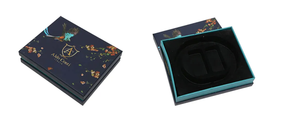 Tray and cover gift box with cutted foam inserts for organic healthy products