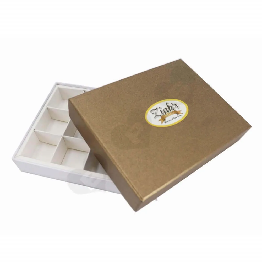 Two Pieces Chocolate Rigid Box Side View One