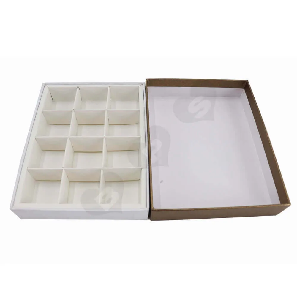Two Pieces Chocolate Rigid Box Side View Two