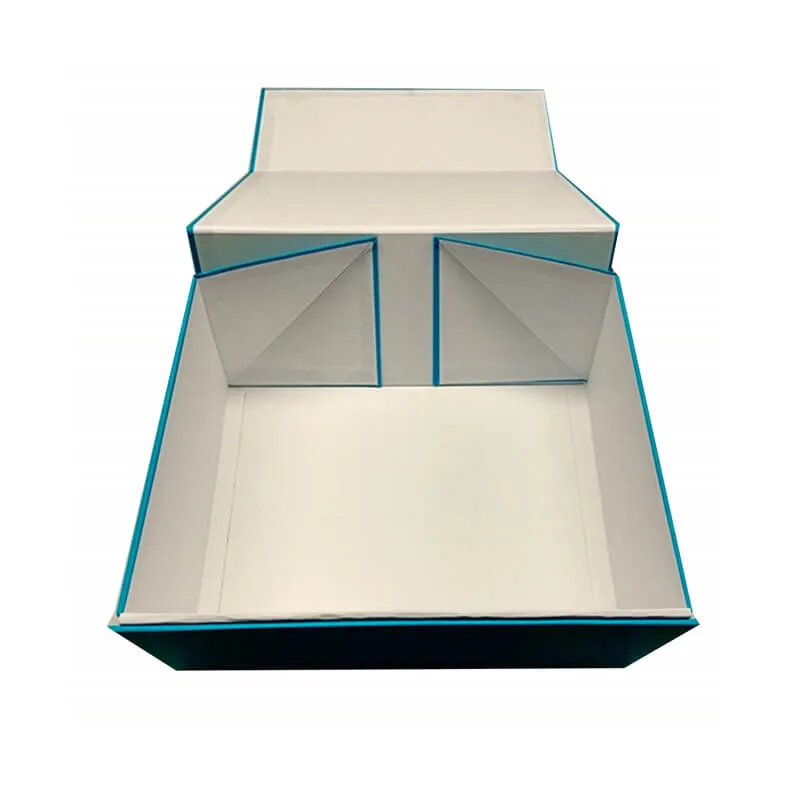 Unfolded collapsible rigid gift box