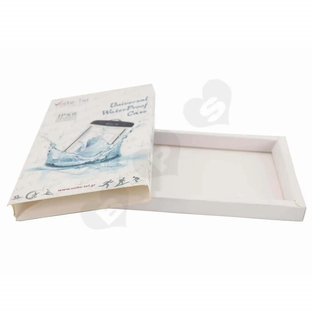 Waterproof Case Packaging Box Display with Spot UV side view three