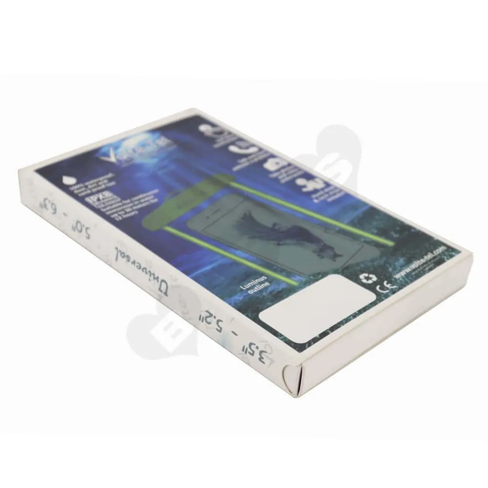Waterproof Case Packaging Box Display with Spot UV side view two