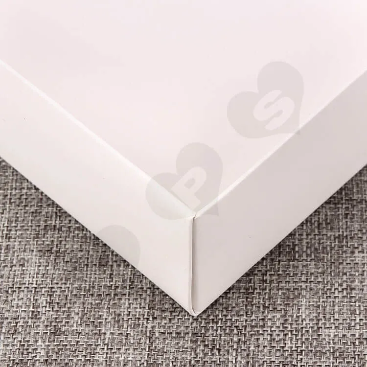 White Cardboard Box With Plastic Window For Clothes side view five