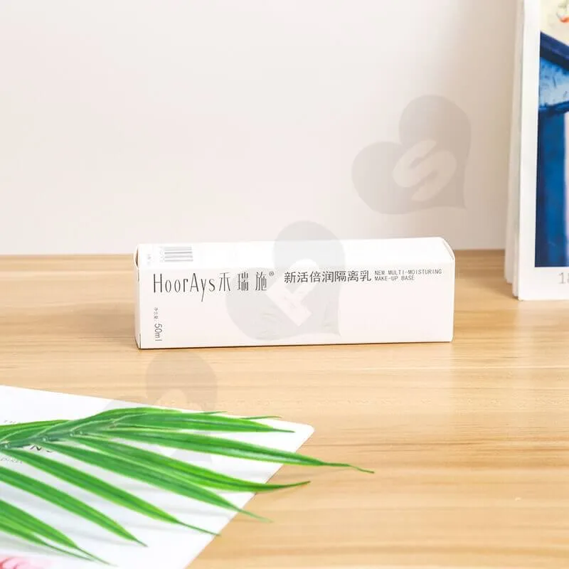 White Cardboard Packaging Box For Isolation Lotion side view five