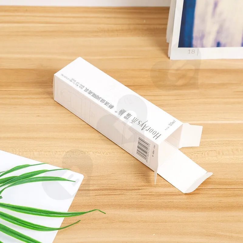 White Cardboard Packaging Box For Isolation Lotion side view six