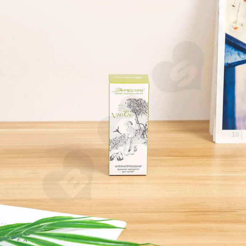 White Cardboard Tuck End Box For Foundation Makeup side view four