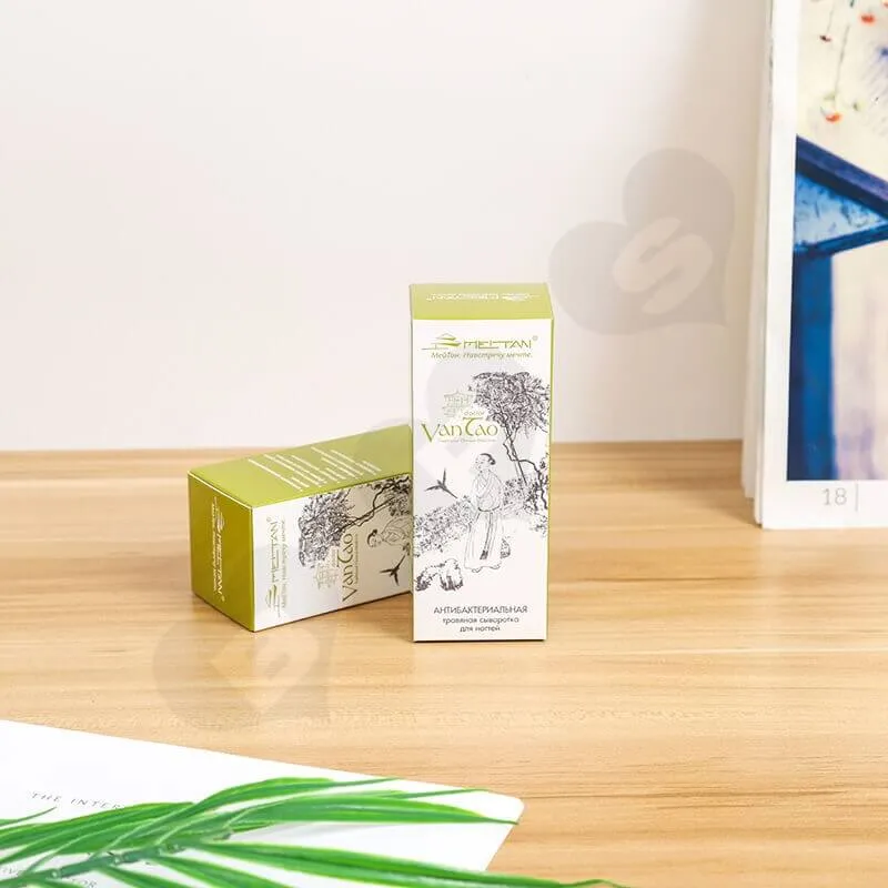 White Cardboard Tuck End Box For Foundation Makeup side view one