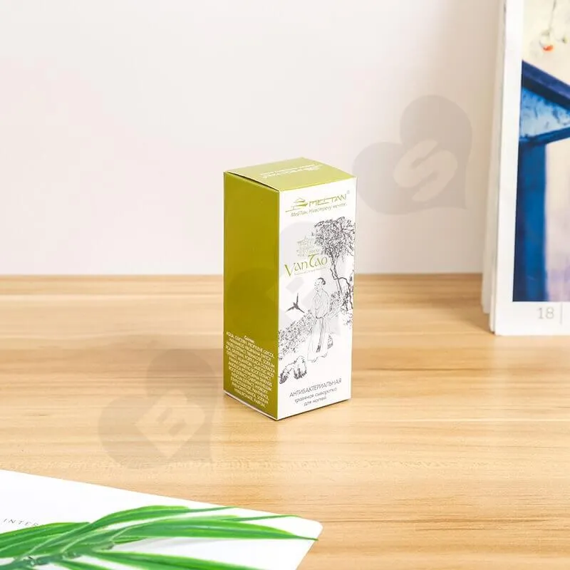 White Cardboard Tuck End Box For Foundation Makeup side view three