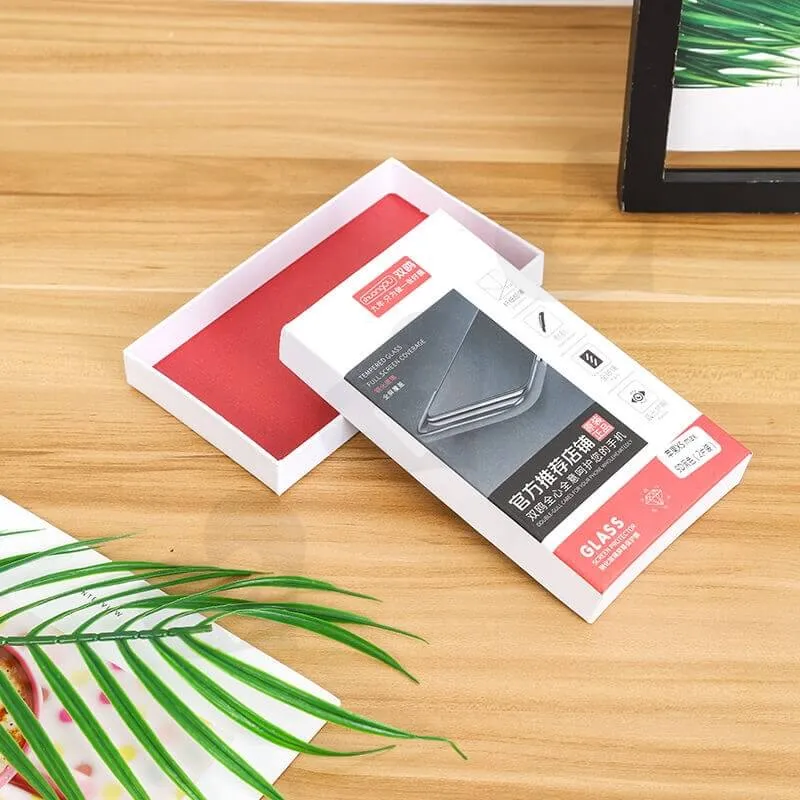 White Rigid Box For Cell Phone Protect Case side view one