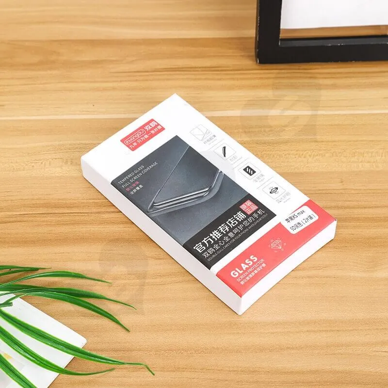 White Rigid Box For Cell Phone Protect Case side view three