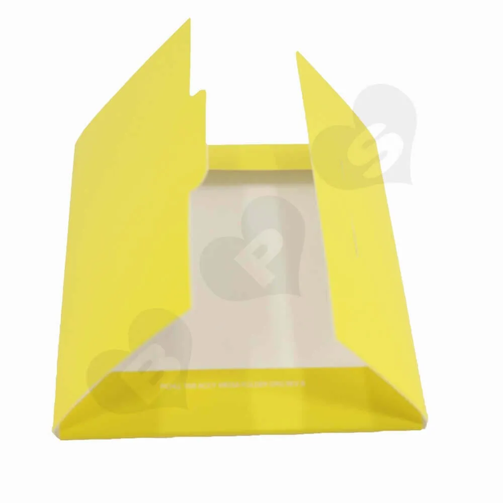 Yellow Paperboard Folders side view one