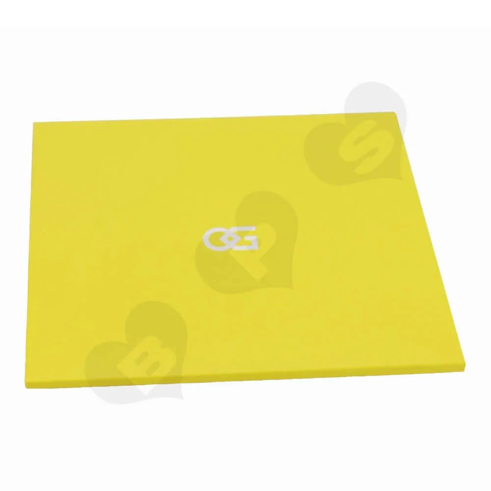 Yellow Paperboard Folders side view two