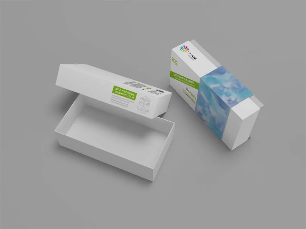 custom cardboard phone box mock-up