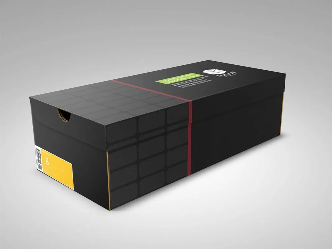 custom shoe boxes with logo spot UV