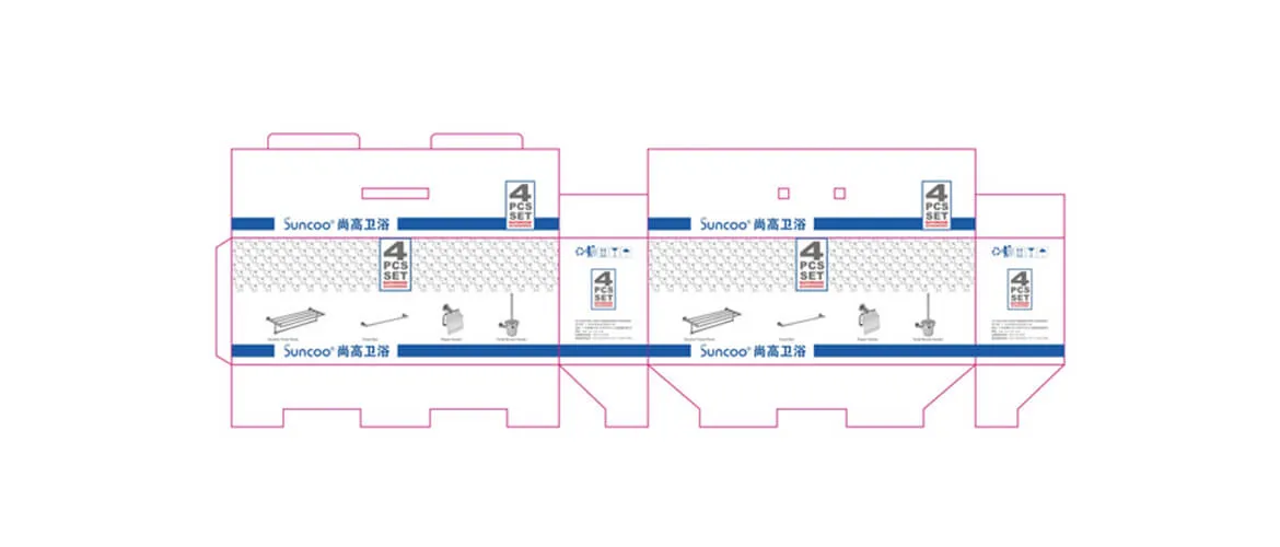 dieline design for snap lock bottom box