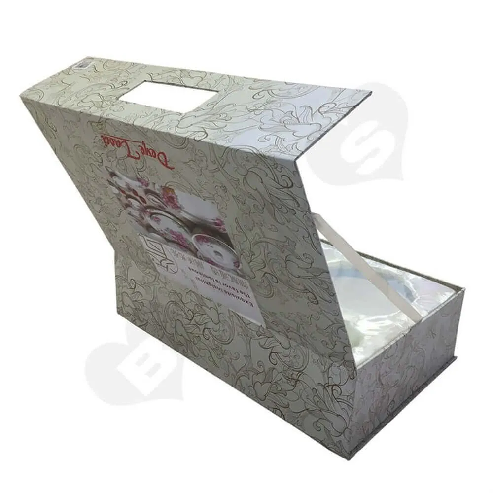 glass bowl packaging box Sideview Six