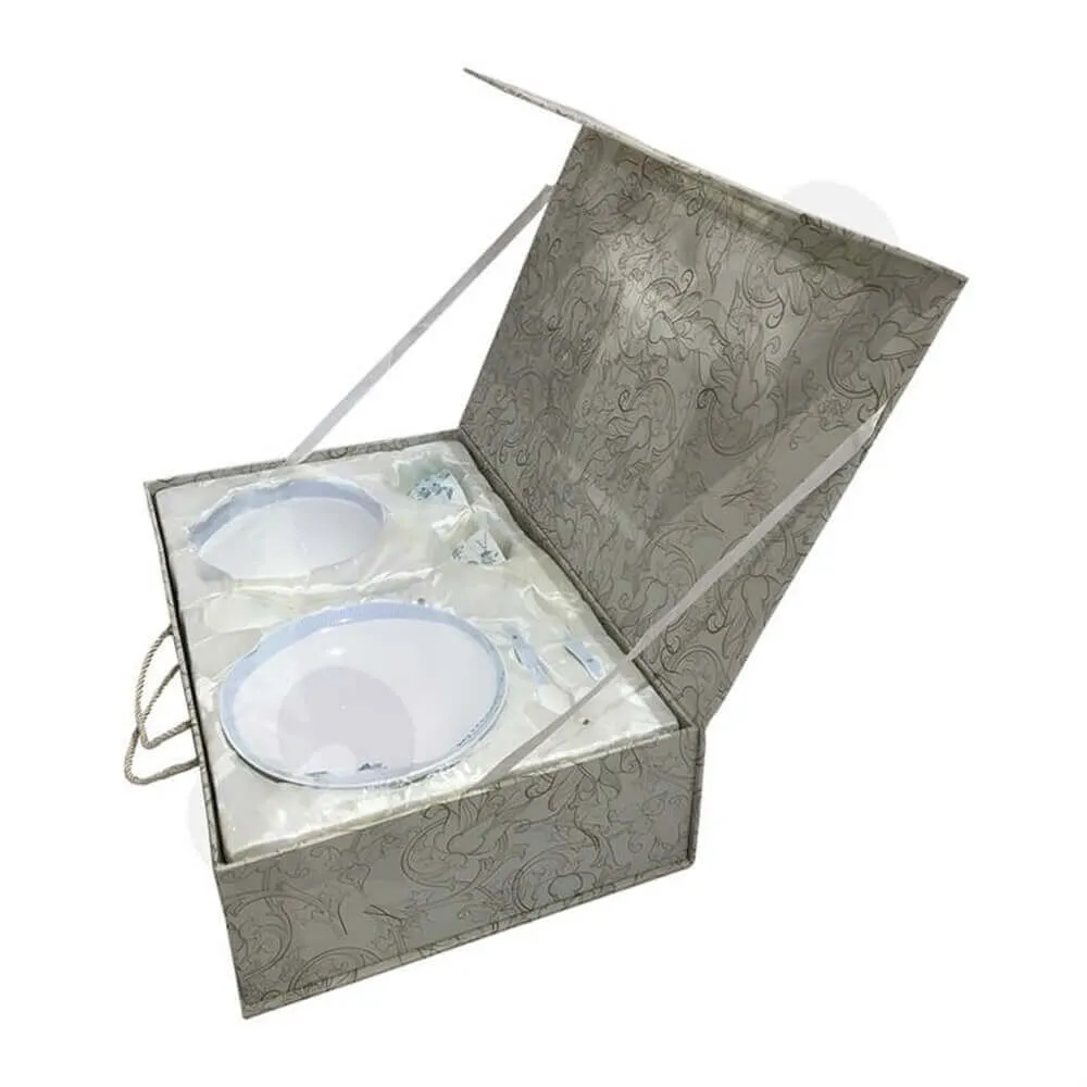 glass bowl packaging box Sideview Three