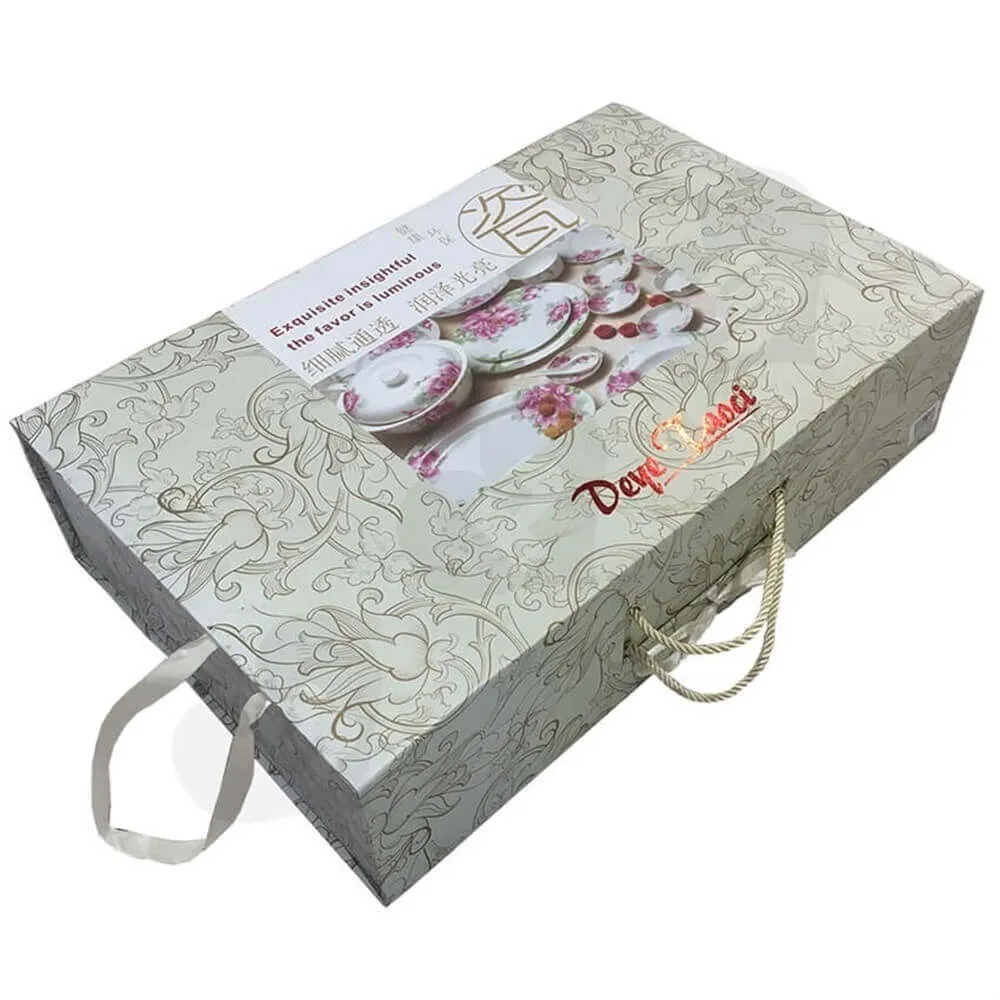 glass bowl packaging box Sideview Two