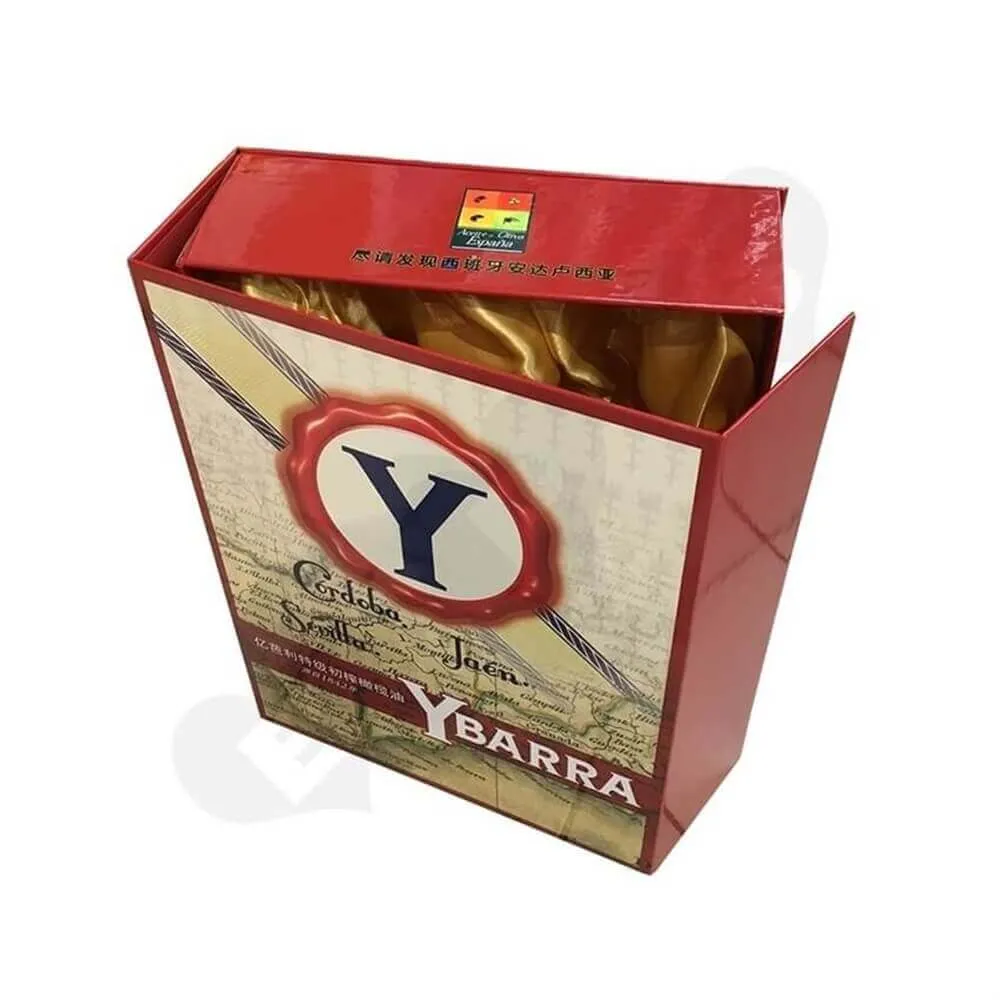 oil packaging box Sideview Five