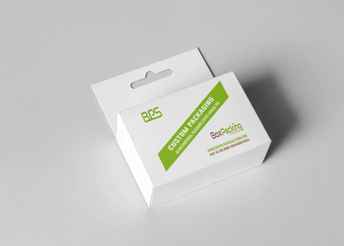 personalized cardboard box with hangtab