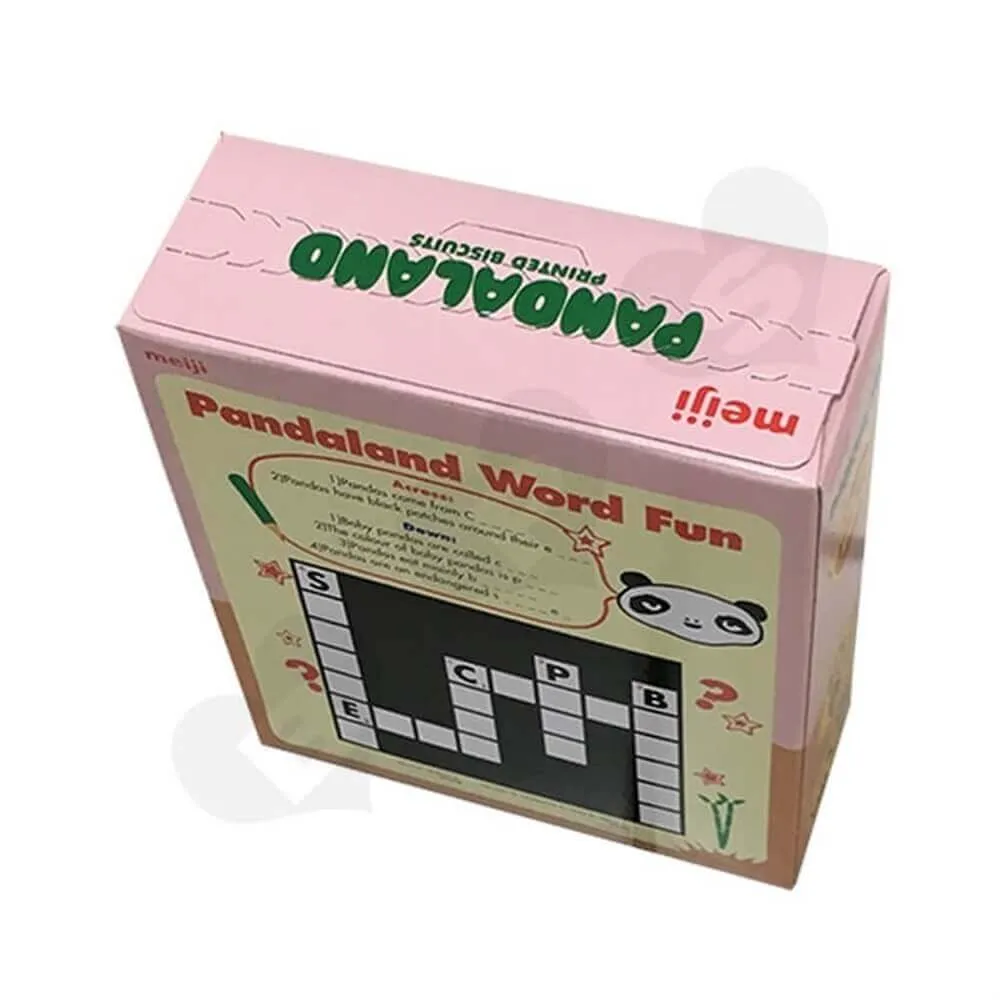 printed biscuit packaging box Sideview Three