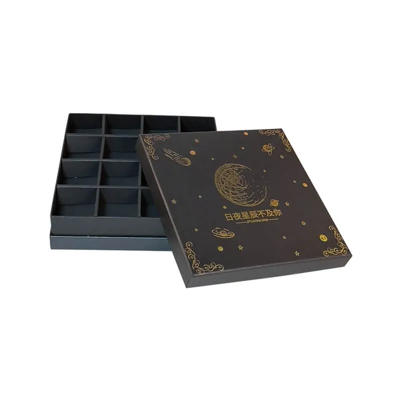 rigid top and bottom box with dividers