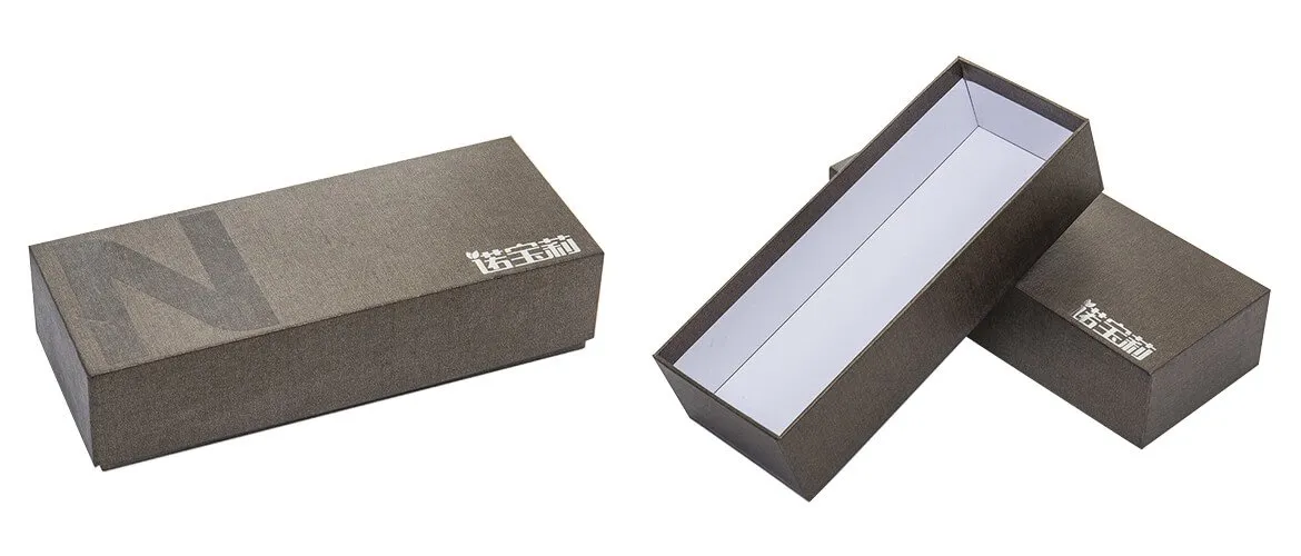 special textured top bottom box for leather products