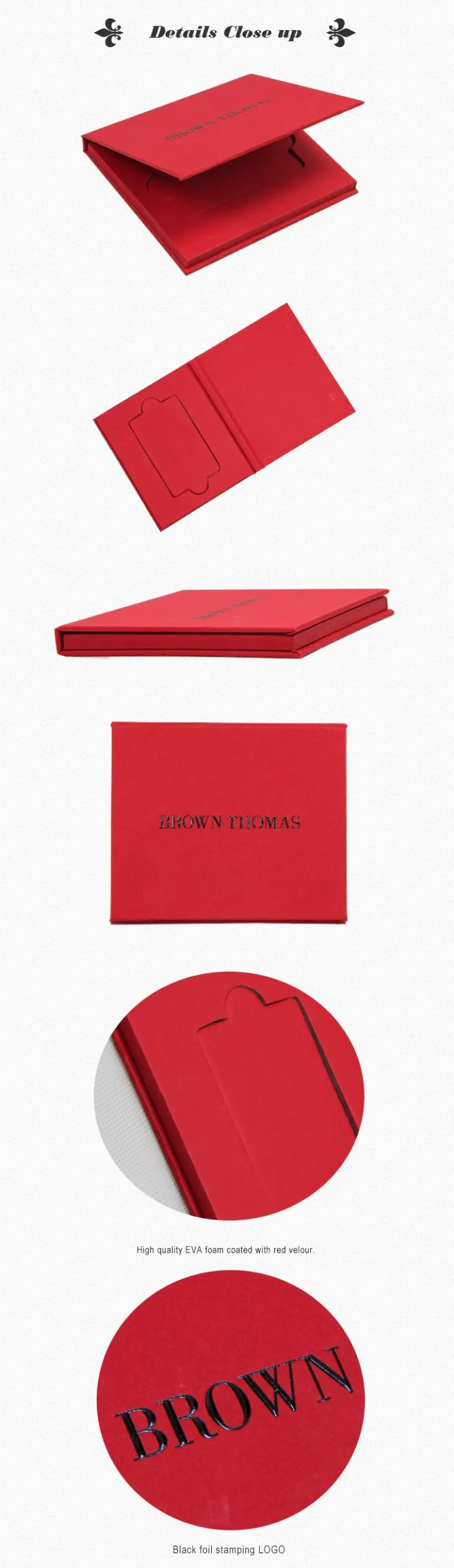 Black Foil Stamping Member Card Packaging Box