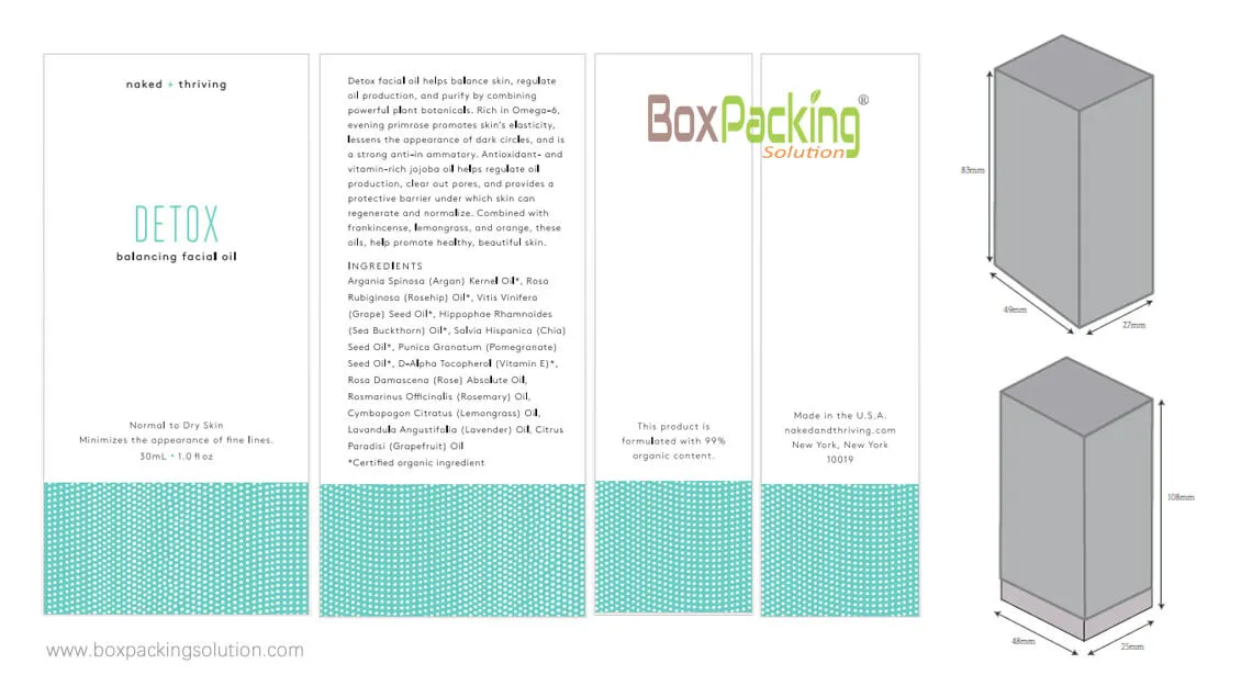 Cosmetic Box Packaging Design