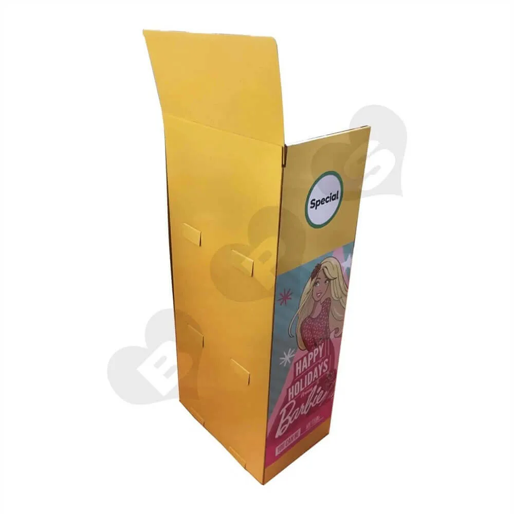 Cardboard Barbie Display Boxes Sideview Four