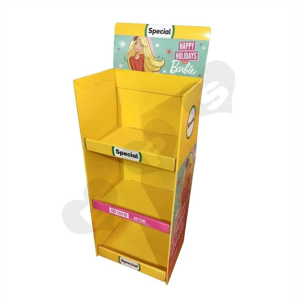 Cardboard Barbie Display Boxes Sideview One