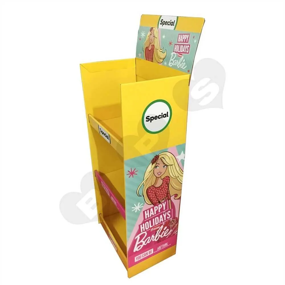 Cardboard Barbie Display Boxes Sideview Three