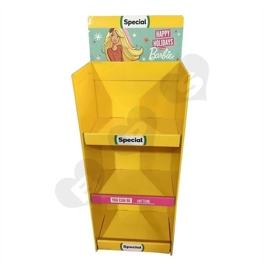 Cardboard Barbie Display Boxes Sideview Two